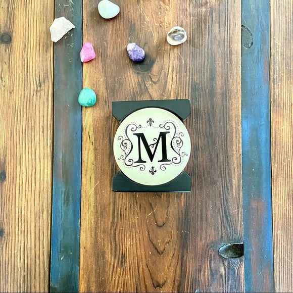 Coaster Set M Initial - Picture 4 of 4